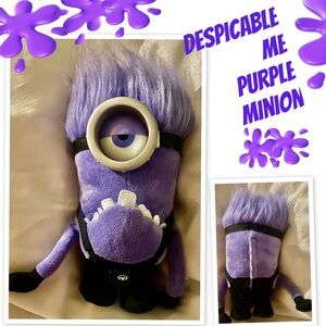 Universal Despicable Me Purple Minion Stuffed Animal